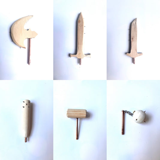 WEAPONS FOR MINI SAMURAI BPW(WOOD)(SINGLE)